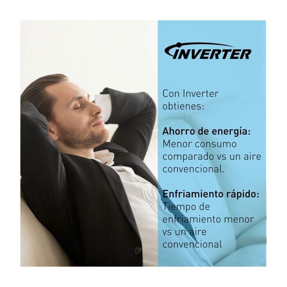 Panasonic Aire Acondicionado Split Inverter 12,044 BTU | SEER 20 | YU | Enfriamiento Rápido | Blue Fin Condenser | IFeel | 220v | Blanco