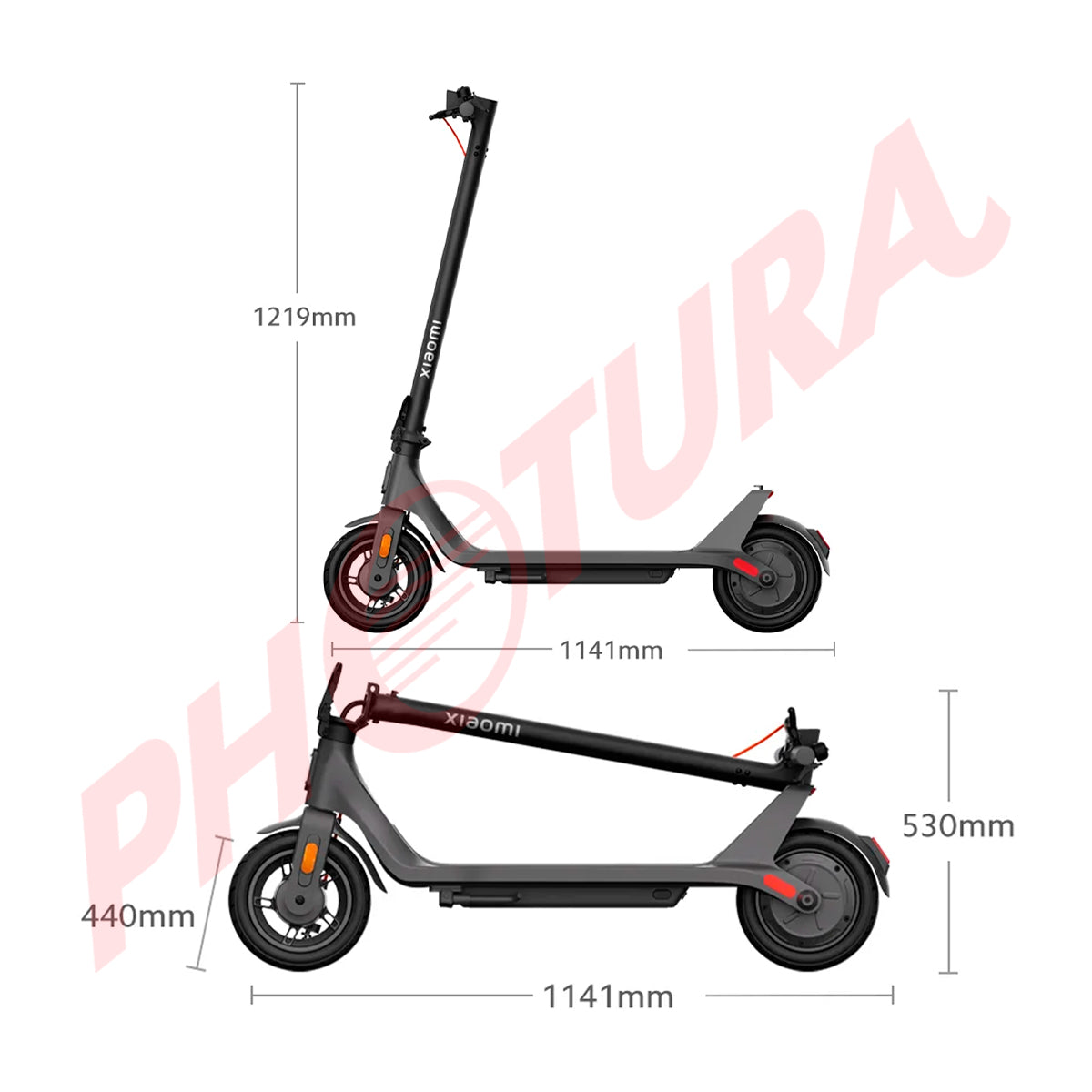 Xiaomi 4 Lite (2nd Gen) Scooter Eléctrico | 3 Modos de Conducción | Autonomía hasta 25km | Sistema de freno doble | Neumáticos de 10" | Negro
