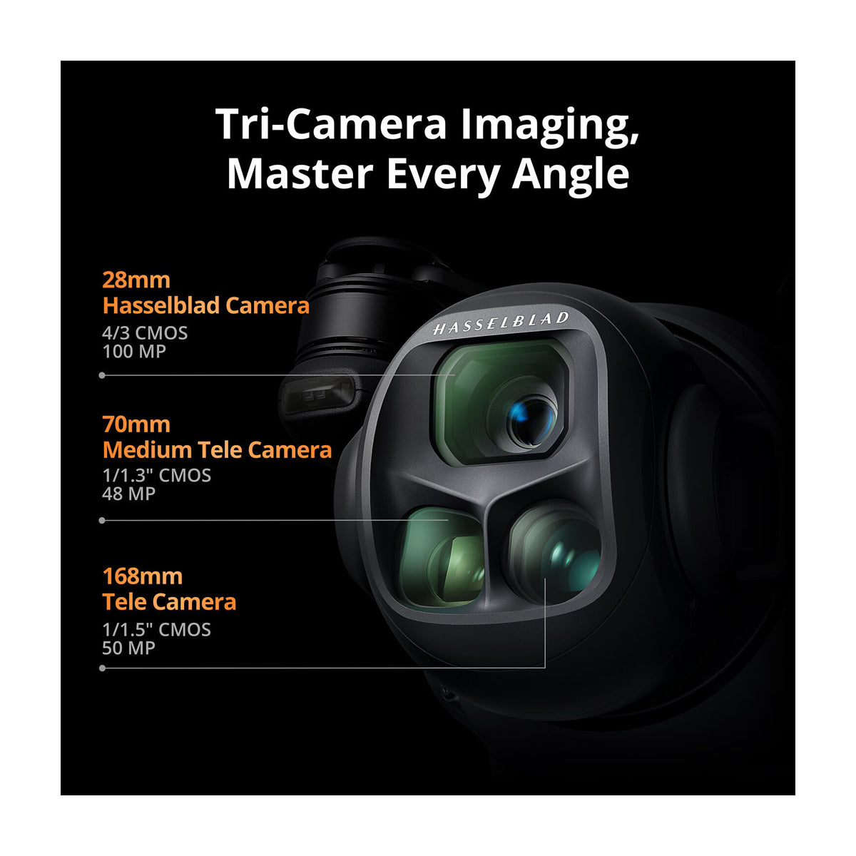 DJI Mavic 4 Pro Drone Creator Combo | Quadcopter | 100MP | Video 6K | 3 Baterías | Cargador Triple | OcuSync 4.0 Plus | ActiveTrack 360° | 51 Min