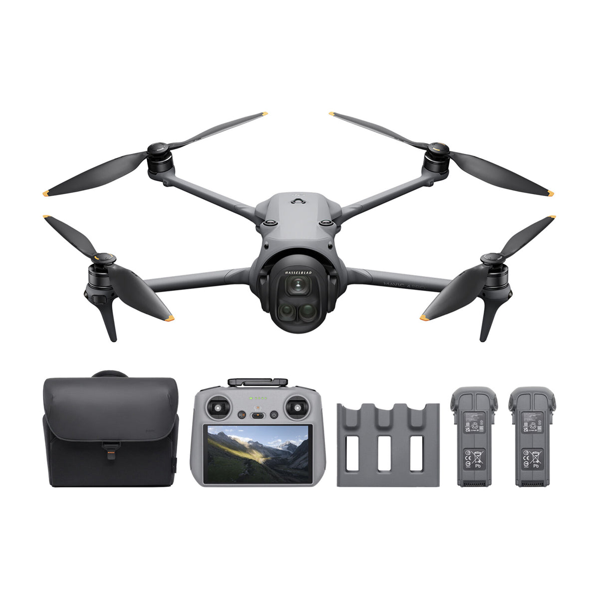 DJI Mavic 4 Pro Drone Fly More Combo | Quadcopter | 100MP | Video 6K | 3 Baterías | Cargador Triple | OcuSync 4.0 Plus | ActiveTrack 360° | 51 Min