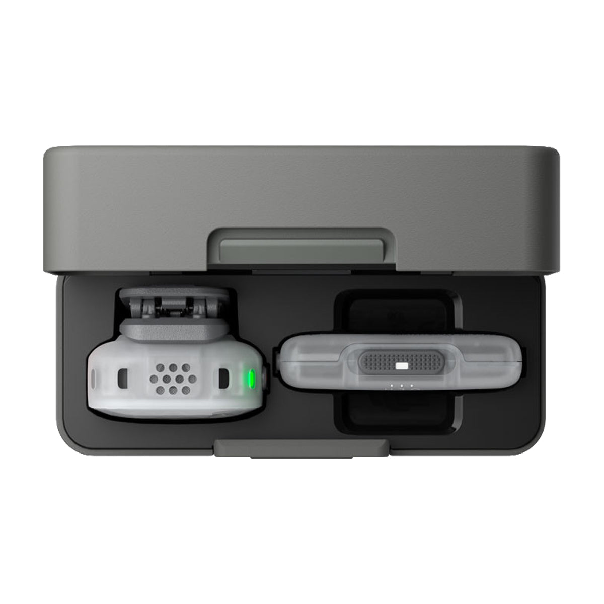 DJI Mic Mini 2S Sistema de Micrófono Inalámbrico Doble Canal | 1 Transmisor | 1 Receptor Móvil | Para Cámaras Profesionales, Smartphones, Tablets y Computadoras | Cubierta Magnética Intercambiable