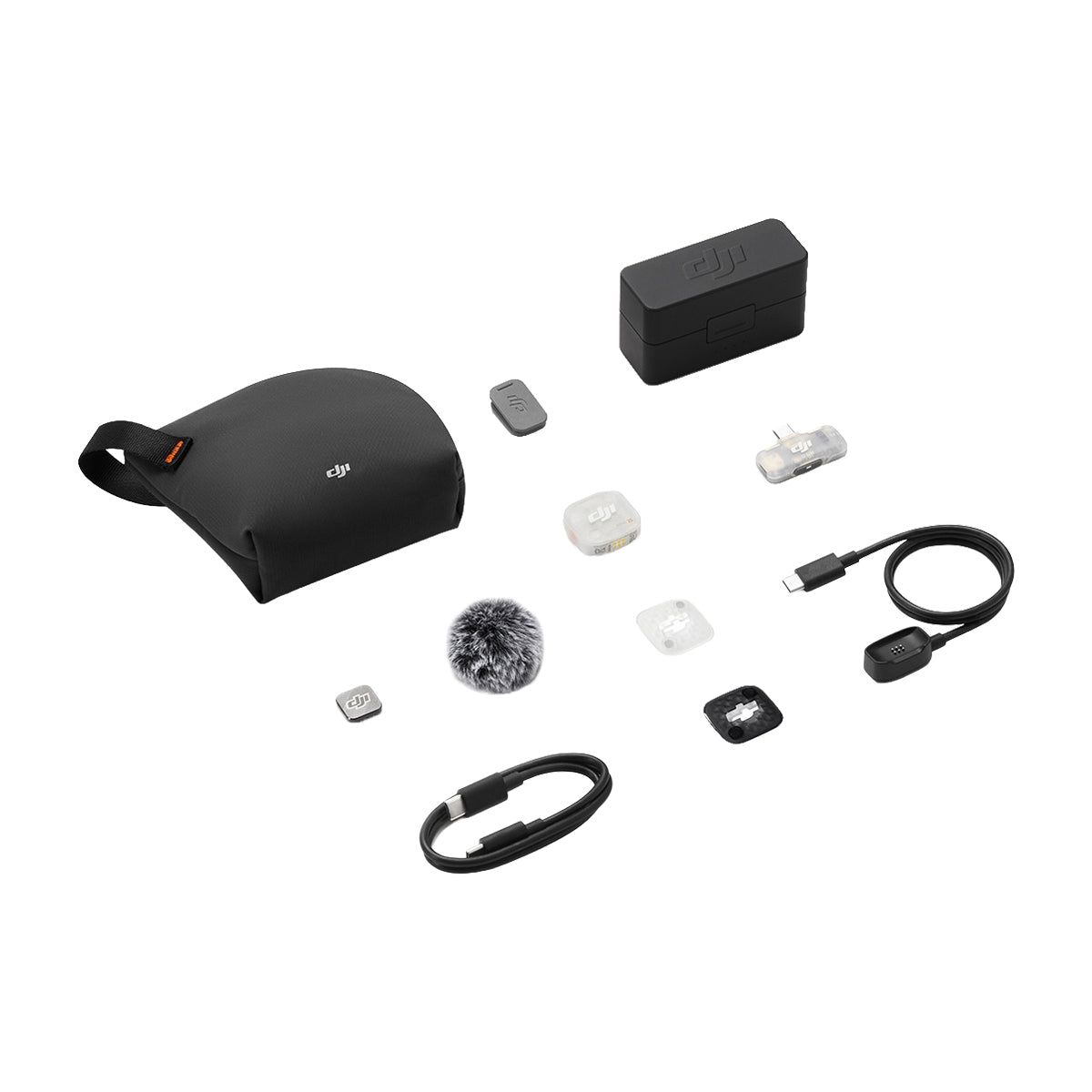 DJI Mic Mini 2S Sistema de Micrófono Inalámbrico Doble Canal | 1 Transmisor | 1 Receptor Móvil | Para Cámaras Profesionales, Smartphones, Tablets y Computadoras | Cubierta Magnética Intercambiable