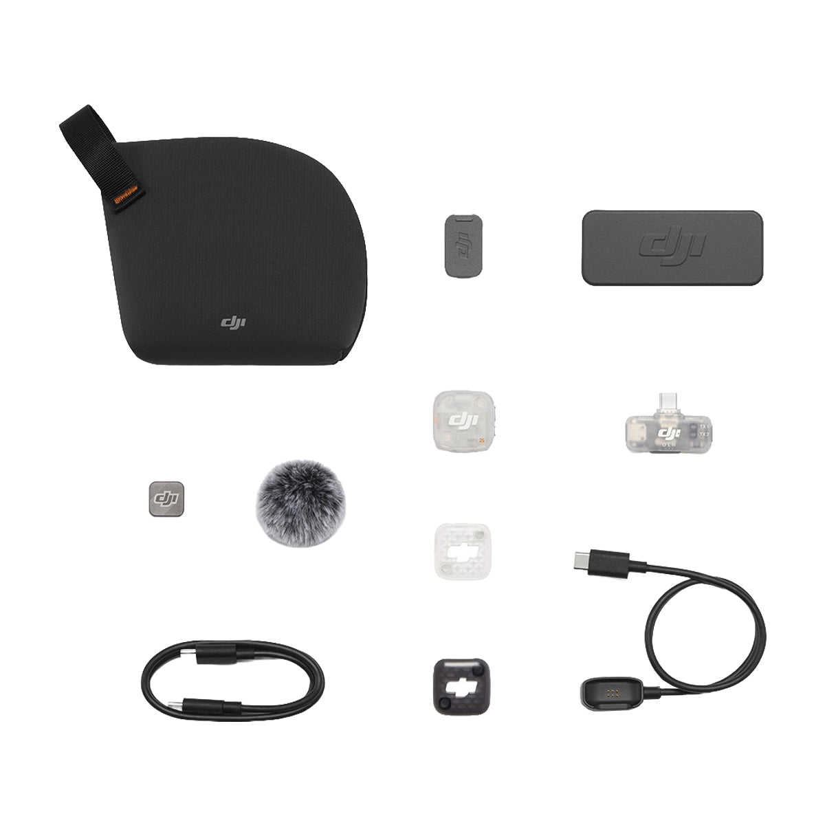 DJI Mic Mini 2S Sistema de Micrófono Inalámbrico Doble Canal | 1 Transmisor | 1 Receptor Móvil | Para Cámaras Profesionales, Smartphones, Tablets y Computadoras | Cubierta Magnética Intercambiable