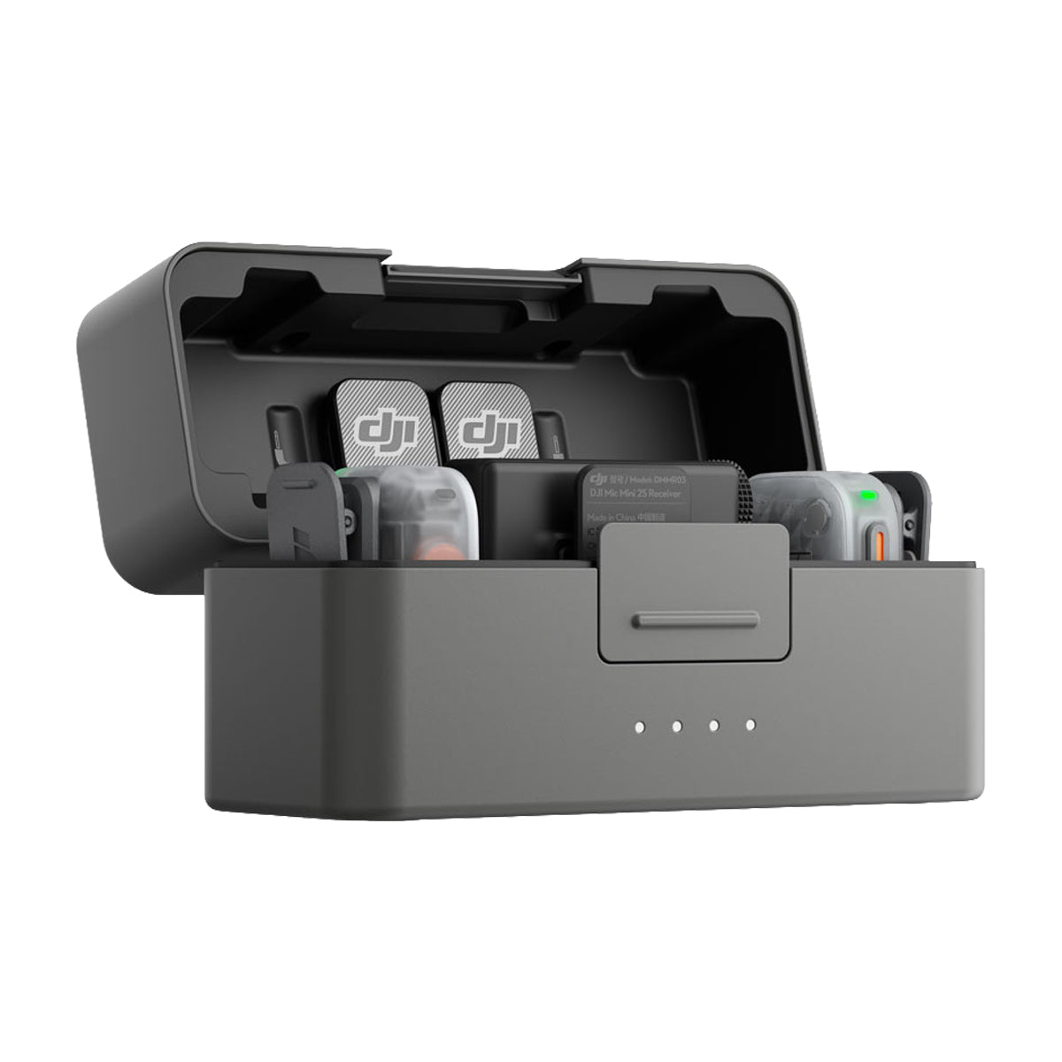 DJI Mic Mini 2S Sistema de Micrófono Inalámbrico Doble Canal | 2 Transmisores | 1 Receptor | Para Cámaras Profesionales, Smartphones, Tablets y Computadoras | Cubierta Magnética Intercambiable