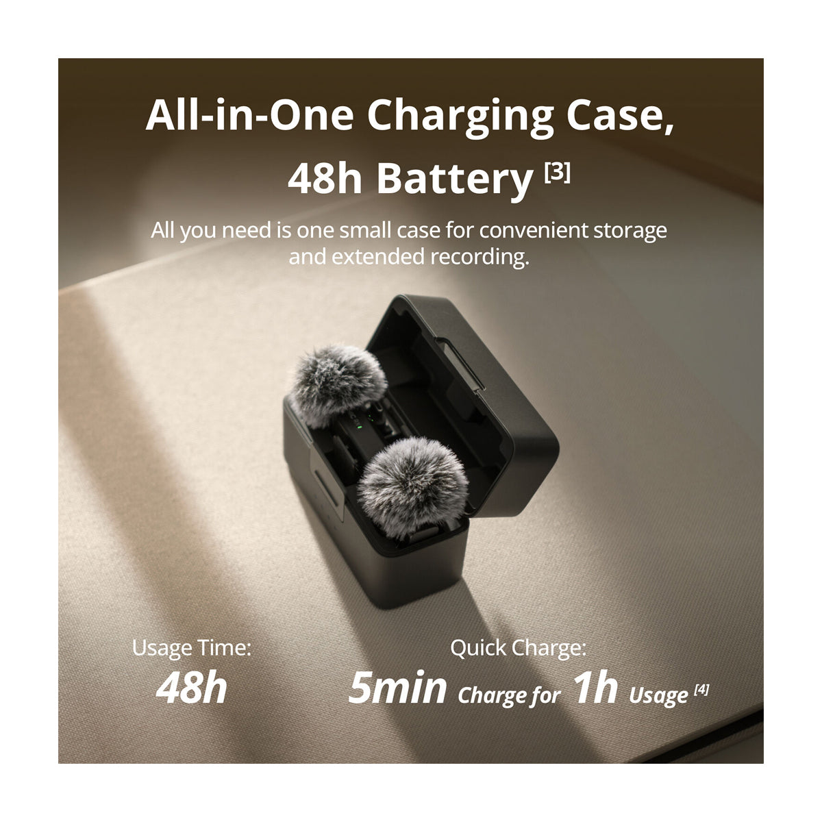 DJI Mic Mini Sistema de Micrófono Inalámbrico Doble Canal | 2 Transmisores | Para Cámaras Profesionales, Smartphones, Tablets y Computadoras | Negro