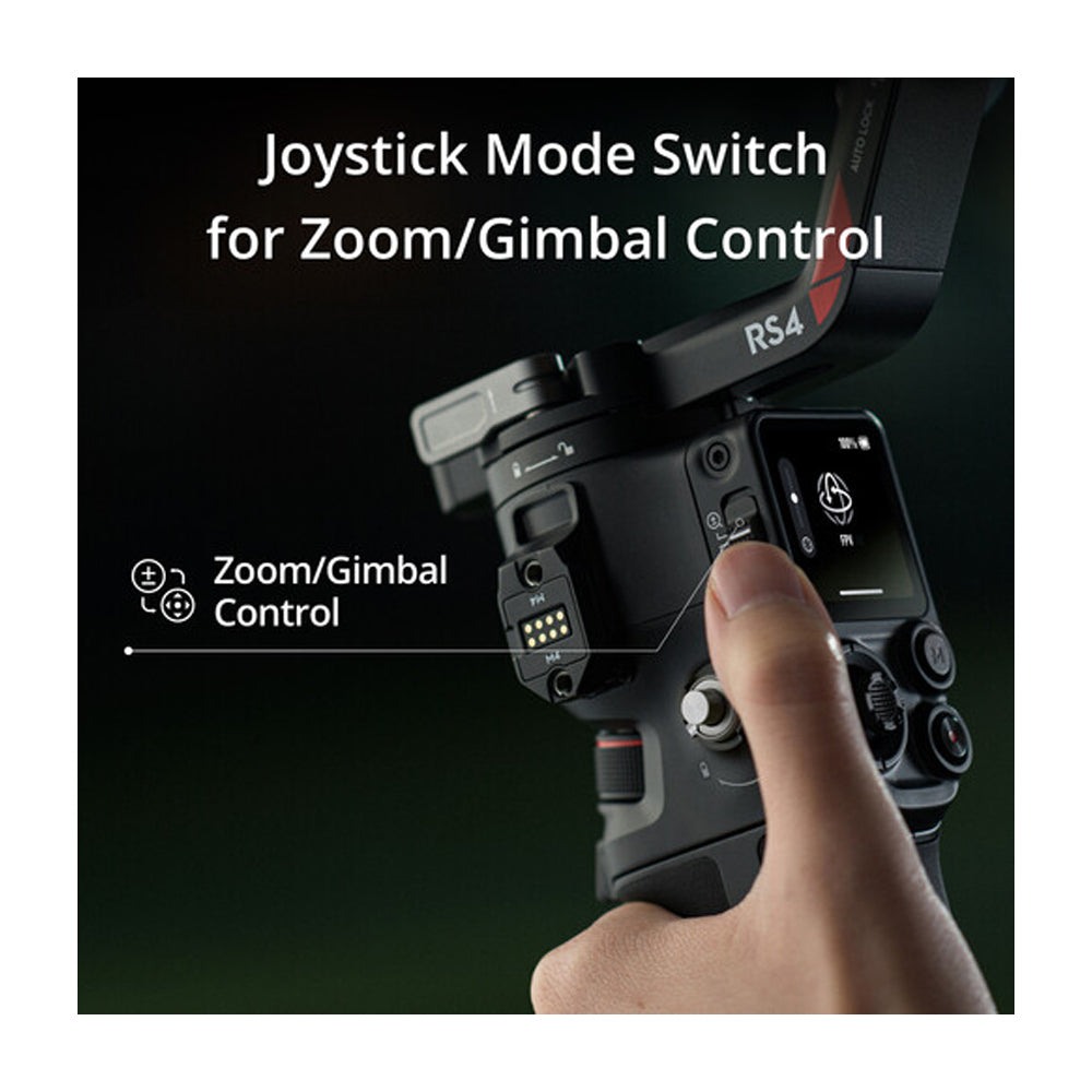 DJI RS 4 Gimbal para Cámaras | Estabilizador de 3-Ejes | OLED Touchscreen | 12H | Negro