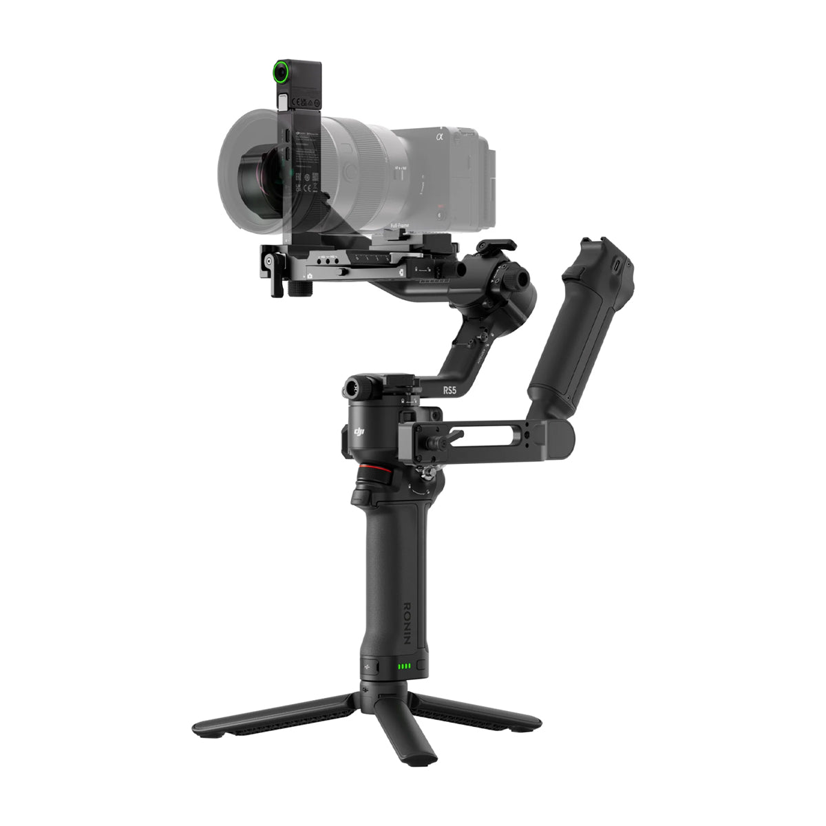 DJI RS 5 Combo Gimbal para Cámaras | Estabilizador de 3-Ejes | Motor Focus Pro | OLED Touchscreen | 14H | Negro