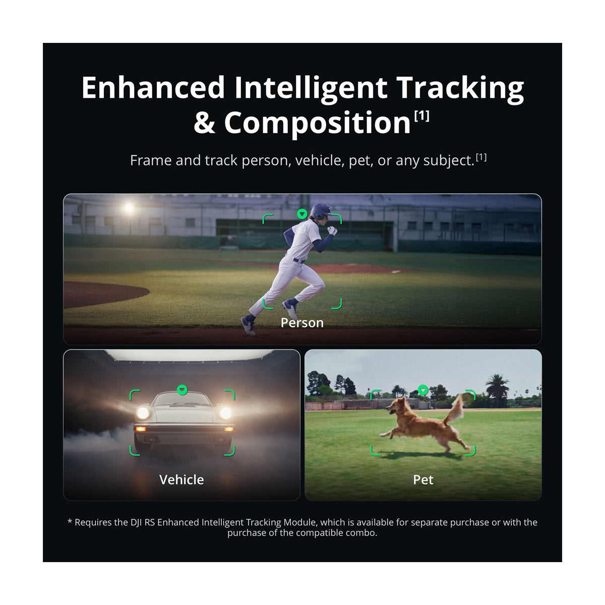 DJI RS 5 Combo Gimbal para Cámaras | Estabilizador de 3-Ejes | Motor Focus Pro | OLED Touchscreen | 14H | Negro