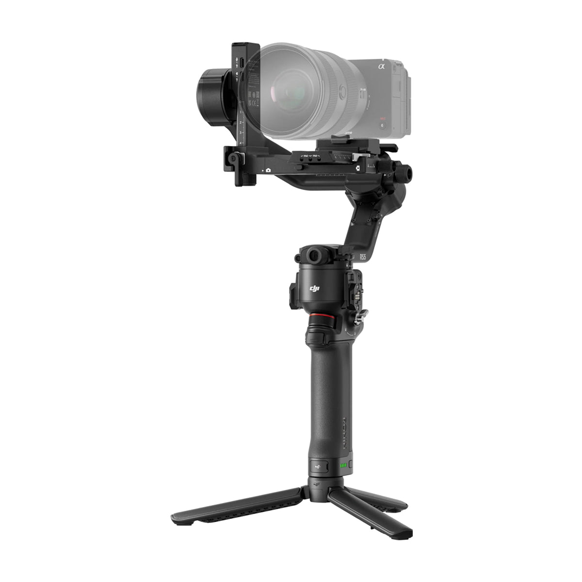 DJI RS 5 Gimbal para Cámaras | Estabilizador de 3-Ejes | Motor Focus Pro | OLED Touchscreen | 14H | Negro