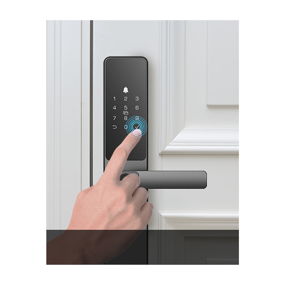 EZVIZ DL05 Cerradura Inteligente WiFi con Huella Dactilar | Alarma Antimanipulación | Anti-Peeping Codes | Diseño Robusto | Desbloqueo Remoto