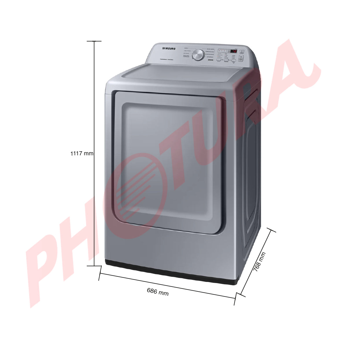 Samsung Secadora a Gas de Carga Frontal | Sensor Dry | Moisture Sensor | Puerta Reversible | 19kg | Gris