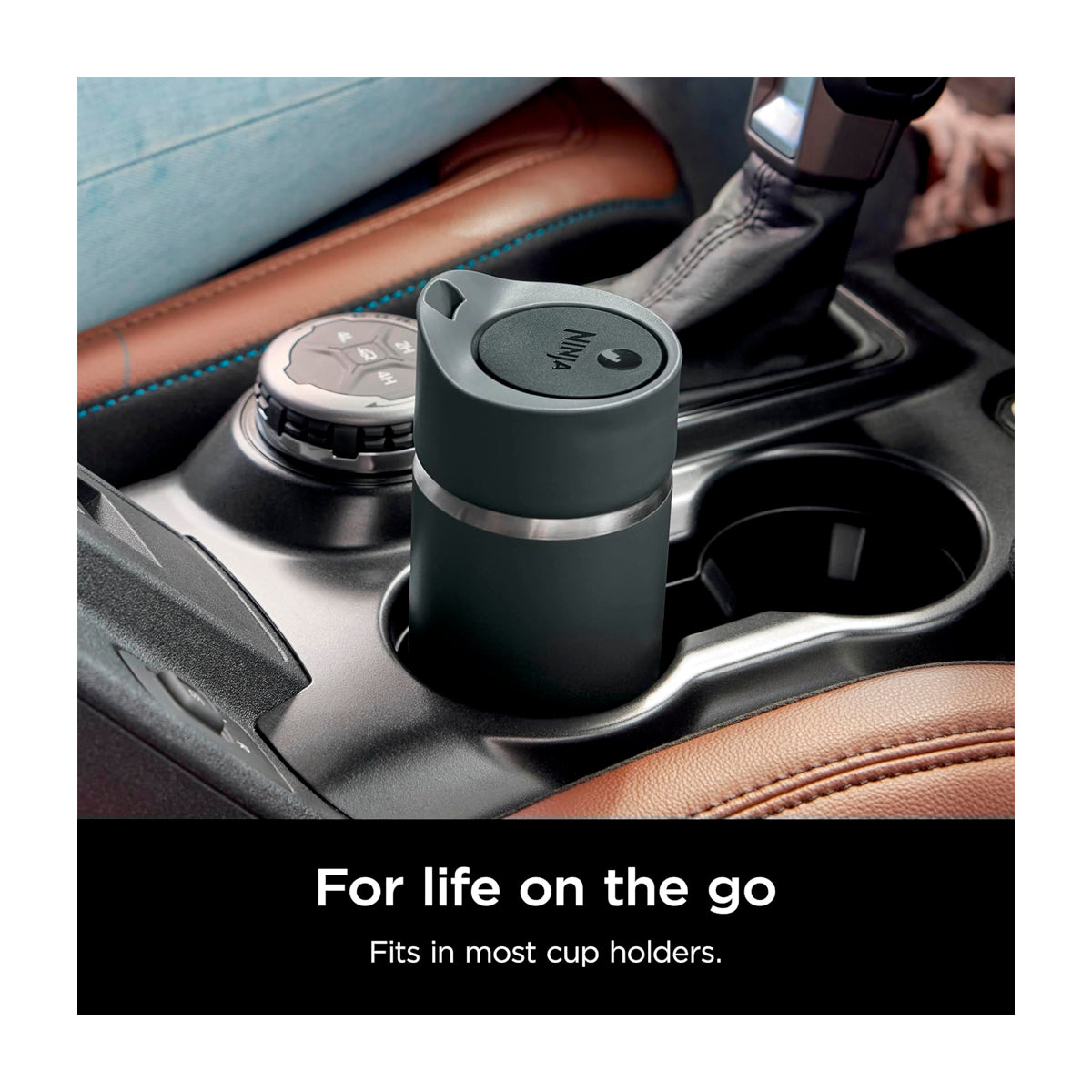 Ninja Sip Perfect Taza De Viaje | Tecnología HeatStore | 16 Oz | Negro