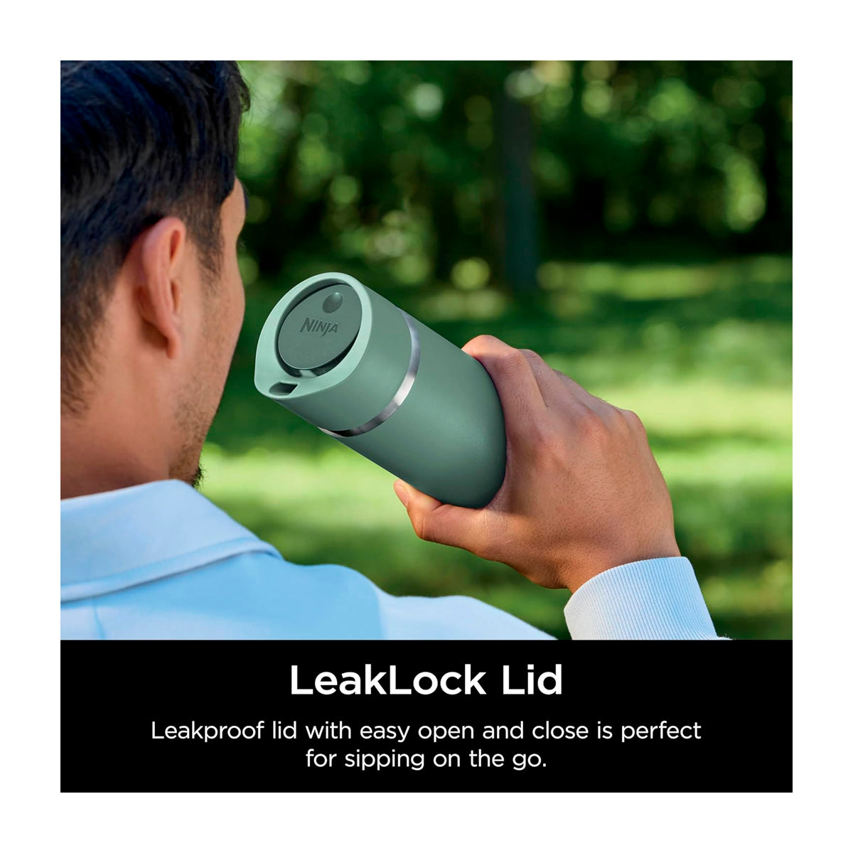 Ninja Sip Perfect Taza De Viaje | Tecnología HeatStore | 16 Oz | Verde