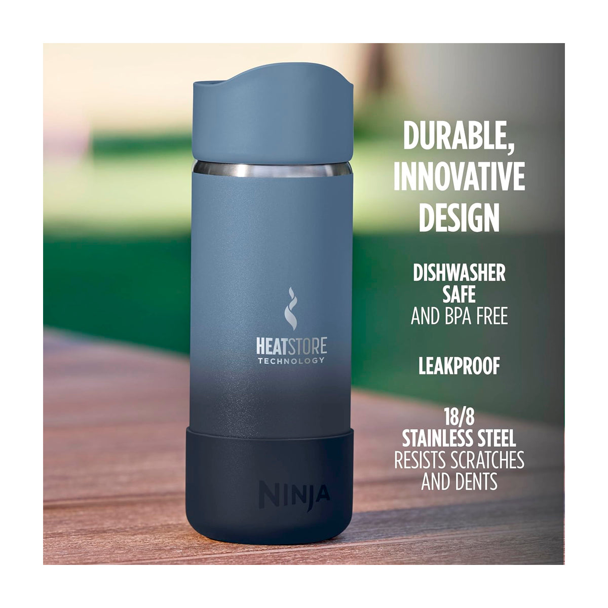 Ninja Sip Perfect Taza De Viaje | Tecnología HeatStore | 16 Oz | Azul