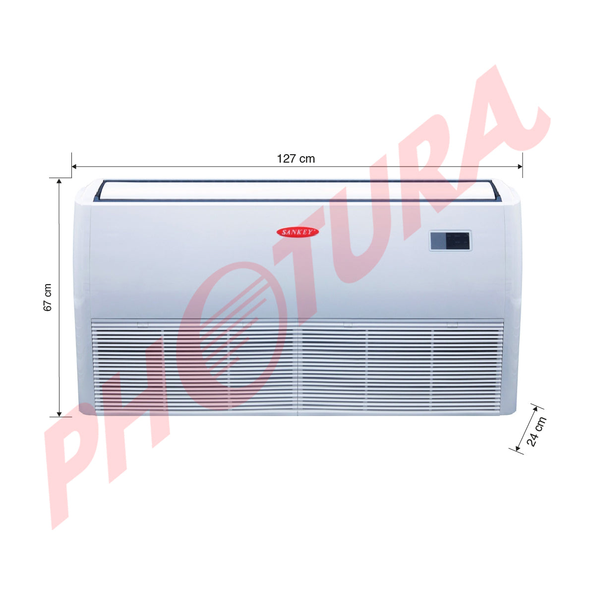 Sankey Aire Acondicionado Piso/Techo Comercial Inverter 33,000 BTU | SEER 16 | Alto Desempeño | Eficiente | 220v