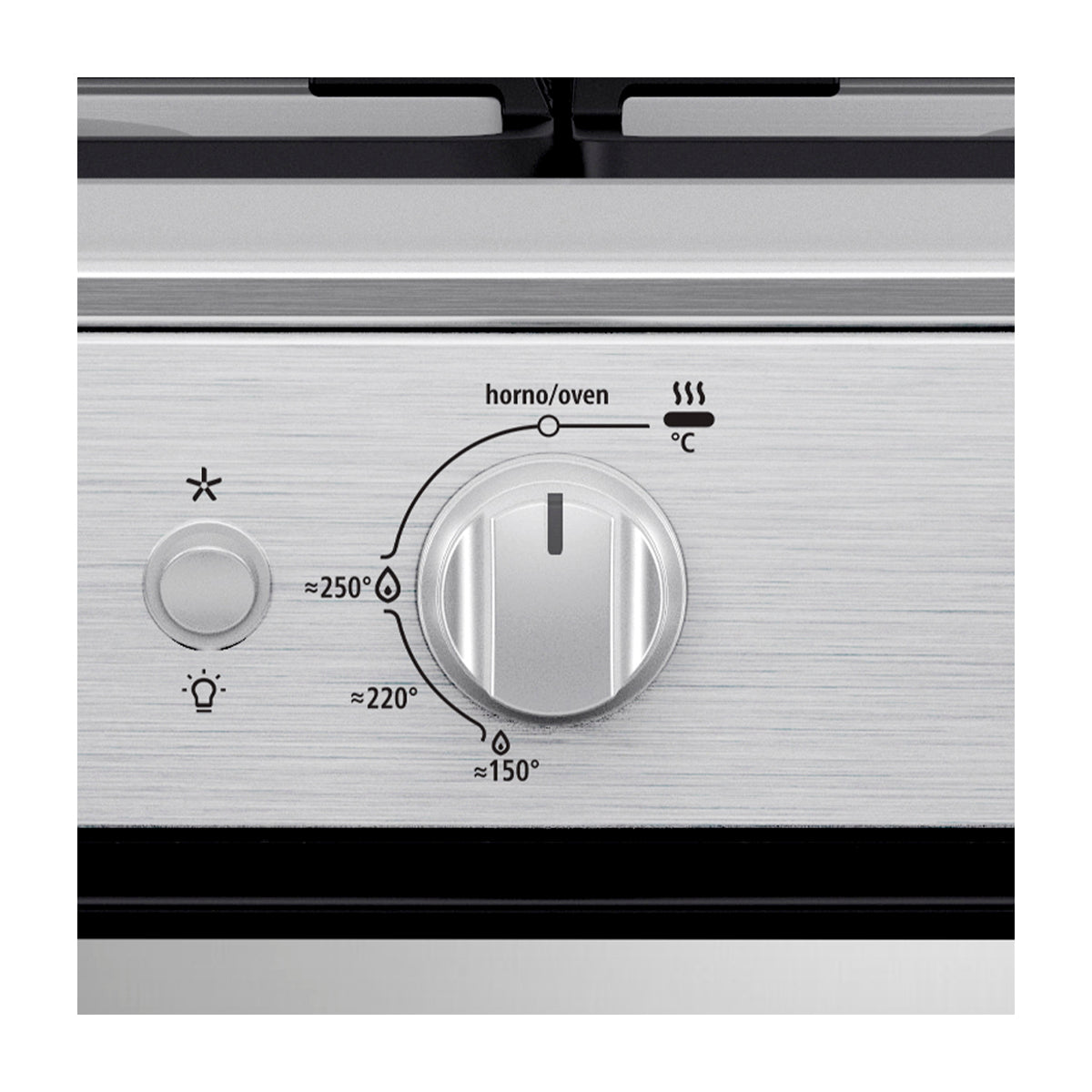 Mabe Estufa a Gas de Acero Inoxidable | Tecnología Ultimate | Tipo Espejo | Easy Clean Pro | Tapa | 24" | 4 Quemadores