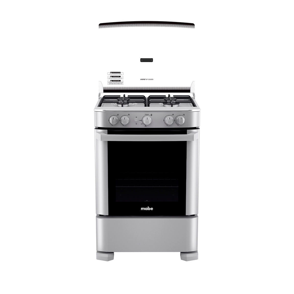 Mabe Estufa a Gas de Acero Inoxidable | Tecnología Ultimate | Easy Clean Pro | Tapa | 24" | 4 Quemadores