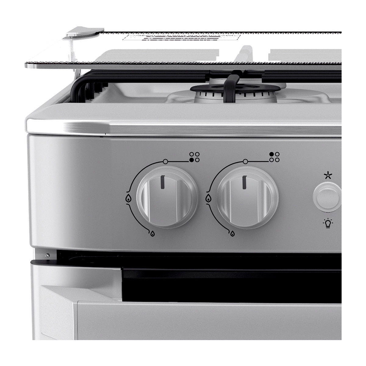 Mabe Estufa a Gas de Acero Inoxidable | Tecnología Ultimate | Easy Clean Pro | Tapa | 24" | 4 Quemadores