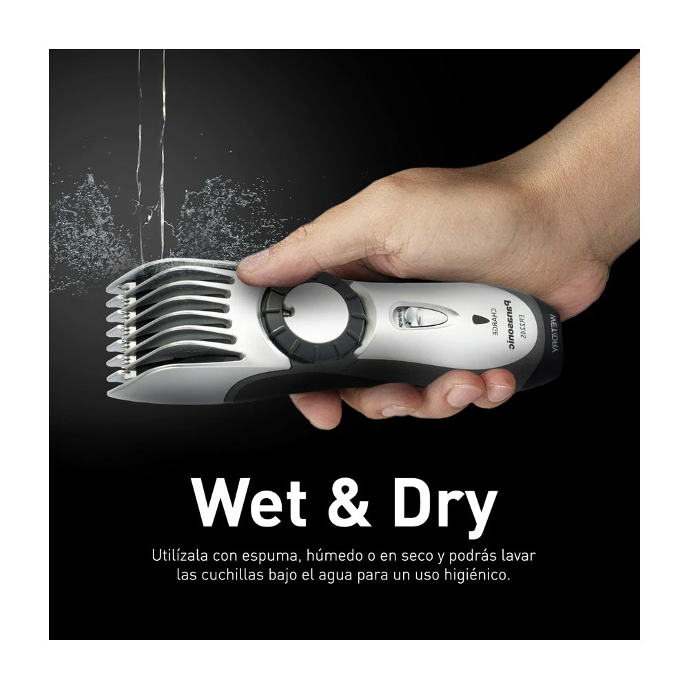Panasonic Máquina de Cortar Cabello y Barba Inalámbrica | Recargable | Wet & Dry