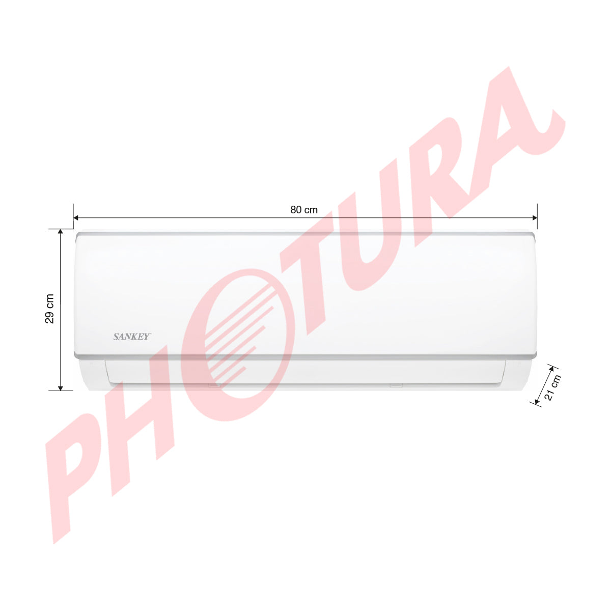 Sankey Aire Acondicionado Split 11,700 BTU | SEER 10.75 | Enfriamiento Supremo | Silver Ion | Filtro de Carbón Activo | 220v