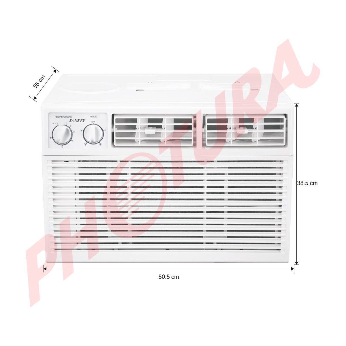 Sankey Aire Acondicionado de Ventana 12,000 BTU | Enfriamiento Supremo | Silencioso | 220v