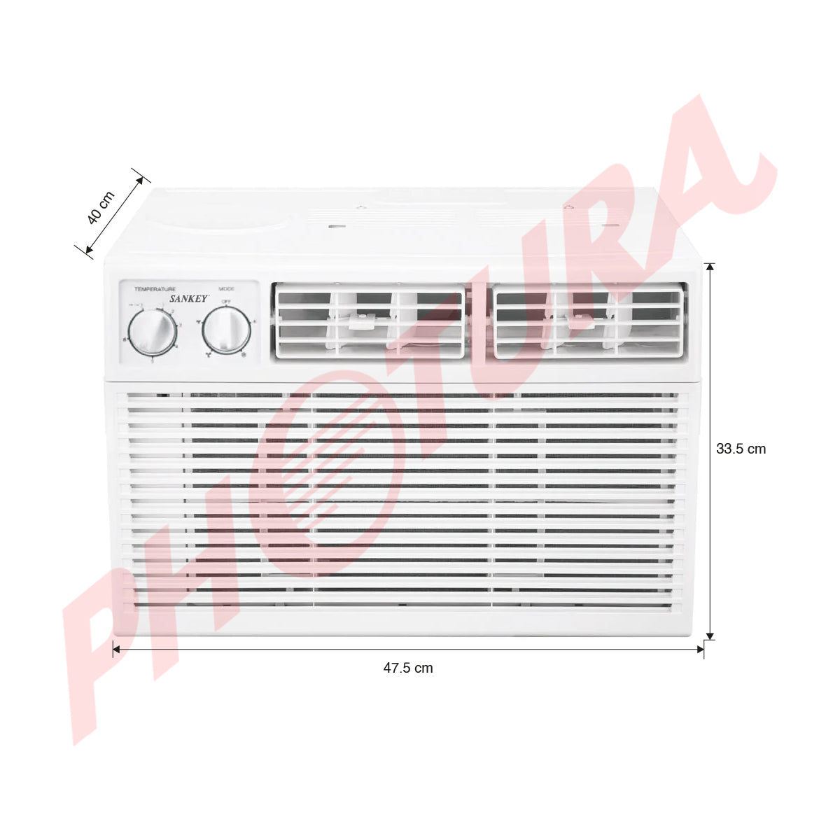 Sankey Aire Acondicionado de Ventana 8,000 BTU | Enfriamiento Supremo | Silencioso | 110v