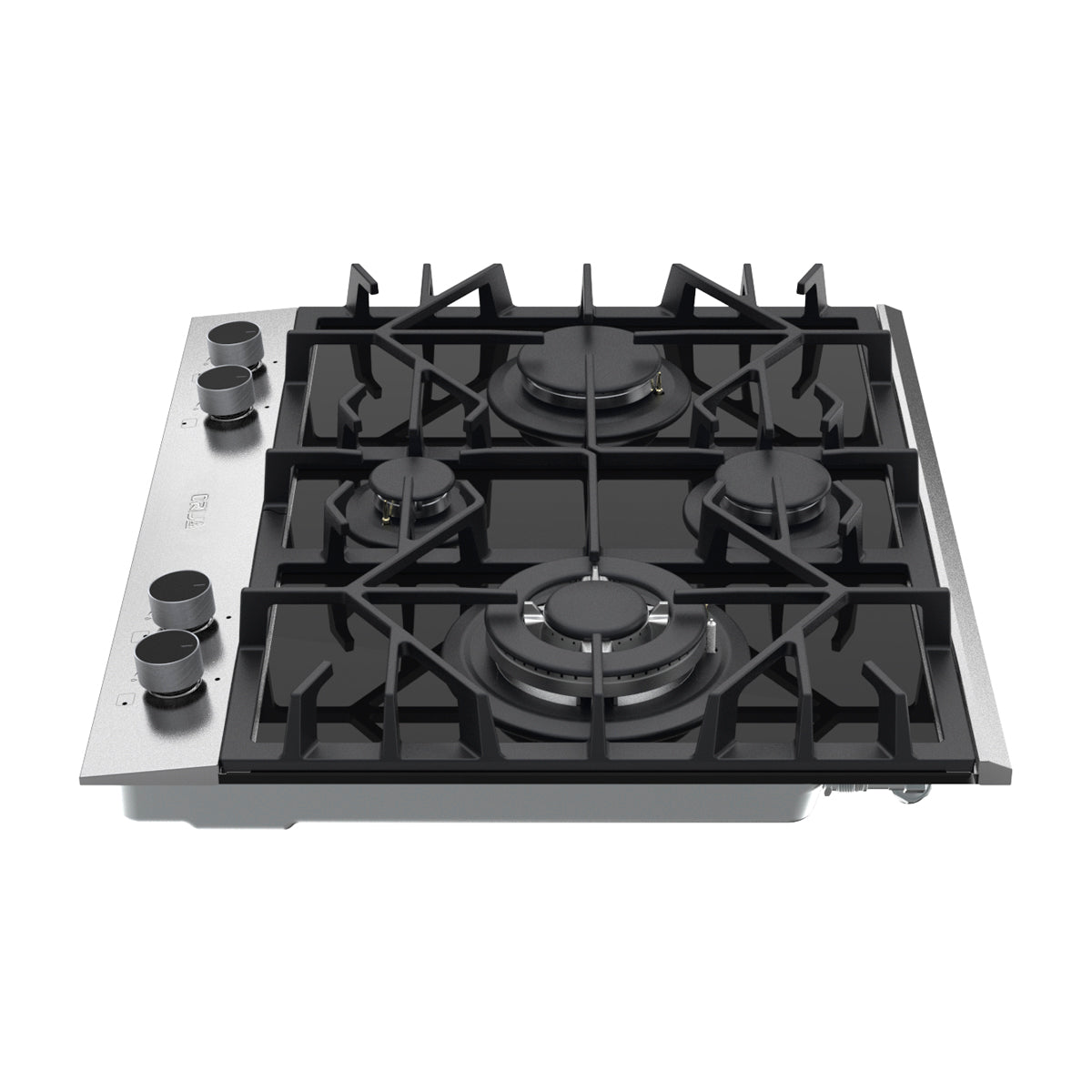 Drija Ferrara 60 Pro Estufa Empotrable a Gas de Vidrio Templado / Acero Inoxidable | 4 Quemadores | 4 Válvulas de Seguridad