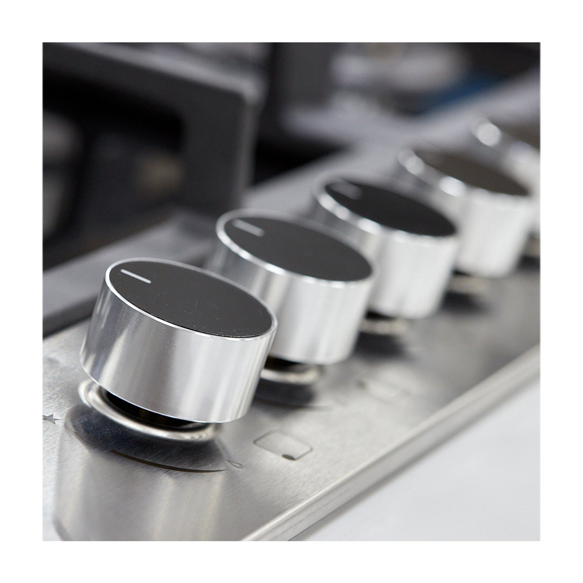 Drija Ferrara 90 Pro Estufa Empotrable a Gas de Vidrio Templado / Acero Inoxidable | 5 Quemadores | 5 Válvulas de Seguridad