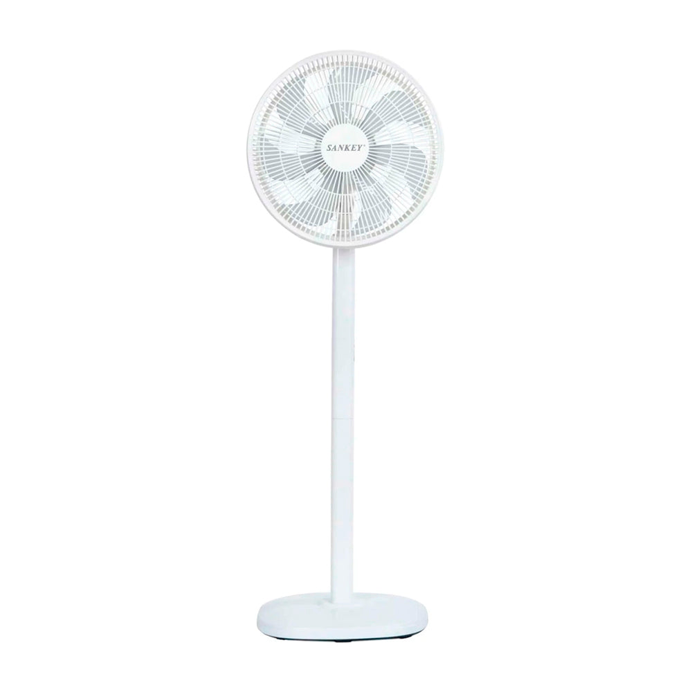 Sankey Abanico 2-en-1 de Pedestal / Piso de 16" | 3 Velocidades | Temporizador | Blanco