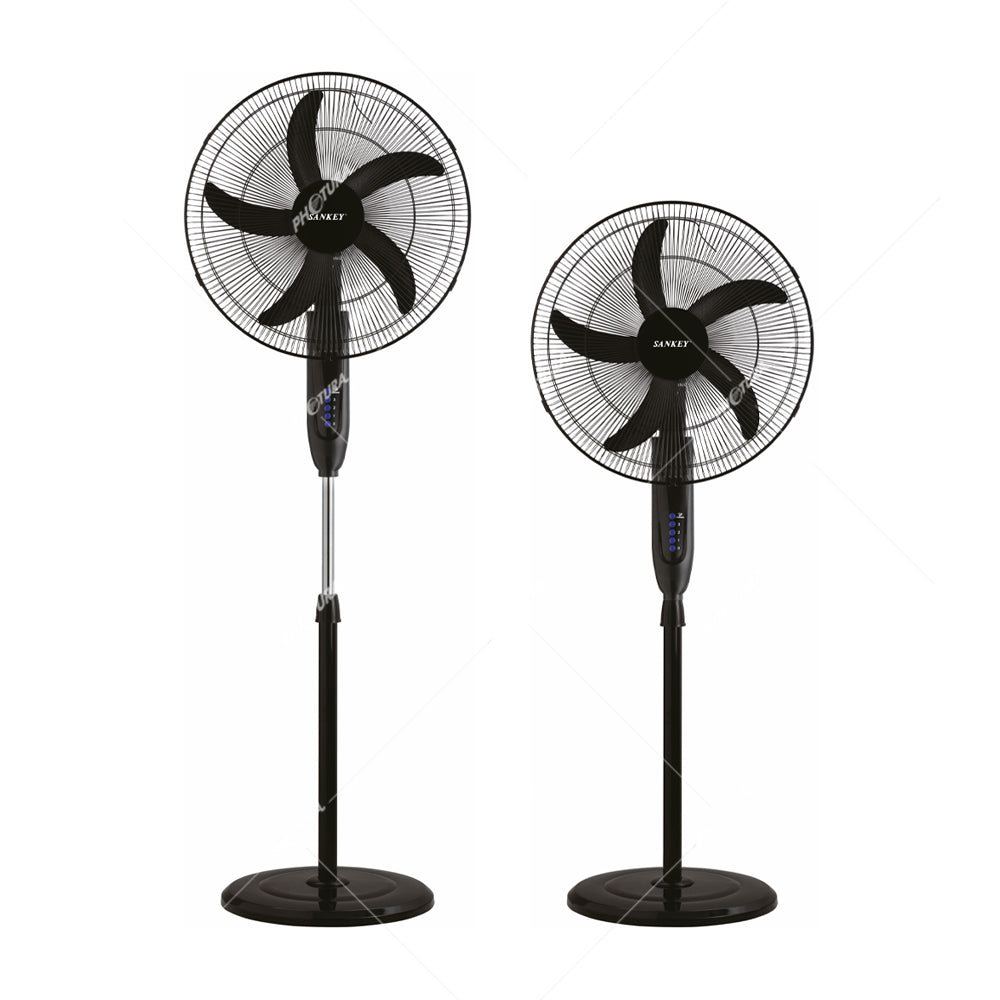Sankey Abanico de Pedestal de 20" | 4 Velocidades | Negro