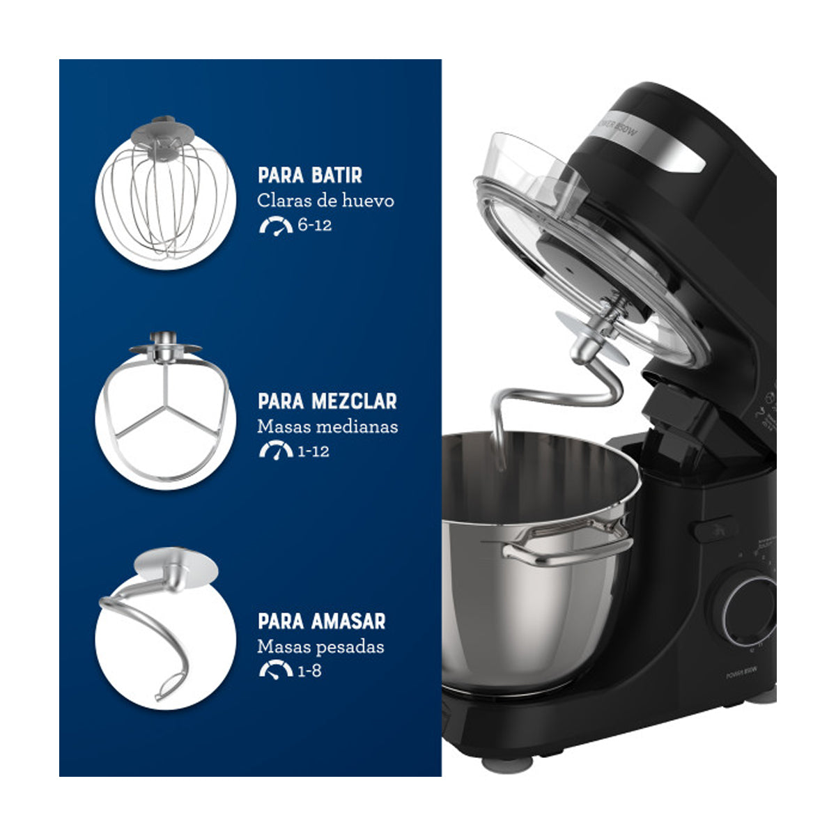 Oster FPSTSMPL2B Batidora de Pedestal de 12 Velocidades | 4L | 850W | Negro