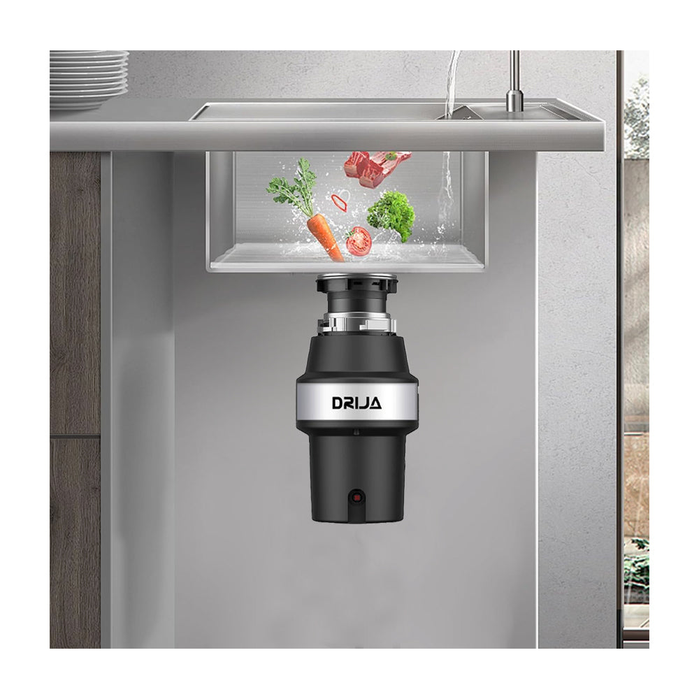Drija Frantoio Triturador de Desperdicios para Fregador | Sistema Antiatascos | Resistente a la Corrosión | 370W