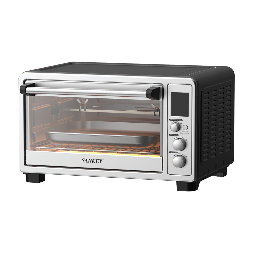 Sankey Horno Eléctrico Digital de 25L | Freidora de Aire | Convección | Temporizador | 1500W