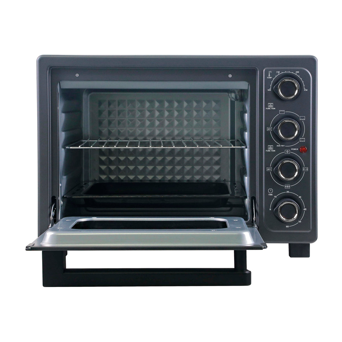 Sankey Horno Eléctrico de 38L | Freidora de Aire | Convección | Temporizador | 1600W | Gris