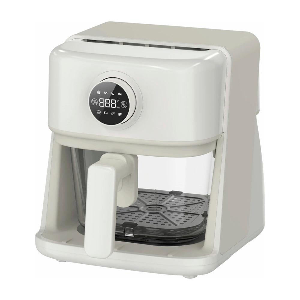 Sankey Freidora de Aire Digital | 3L | Visión de Cocción | Temporizador | Control de Temperatura | Beige