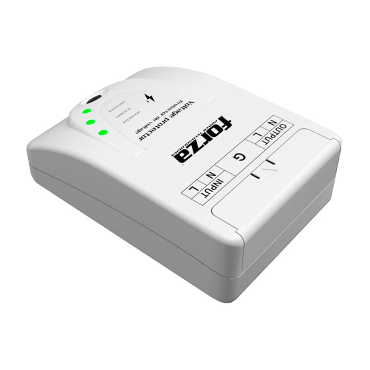 Forza Protector de Voltaje Zion | 900J/6600W | Tempor-220V | 3 indicadores LED