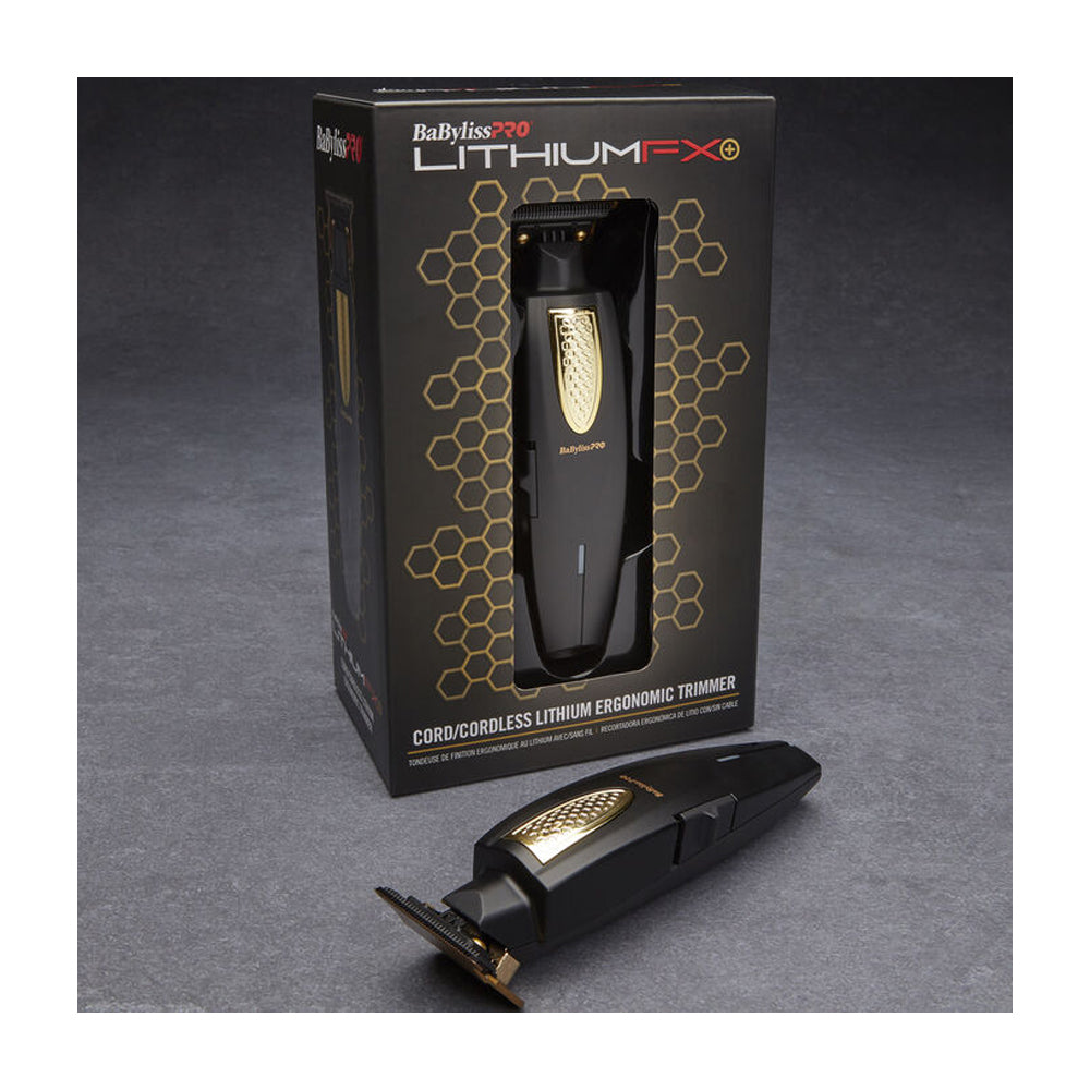 BaBylissPRO LithiumFX Recortadora Inalámbrica / Cable | Negro Oro