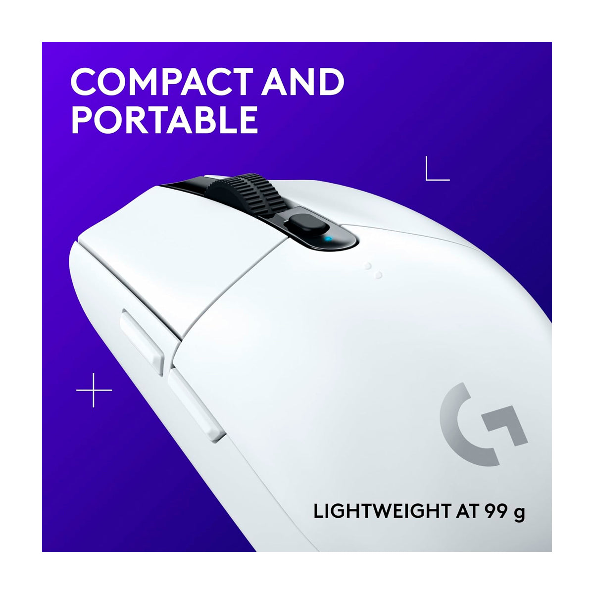 Logitech G305 LIGHTSPEED Mouse Gaming Inalámbrico | RGB | 12000 DPI | Blanco