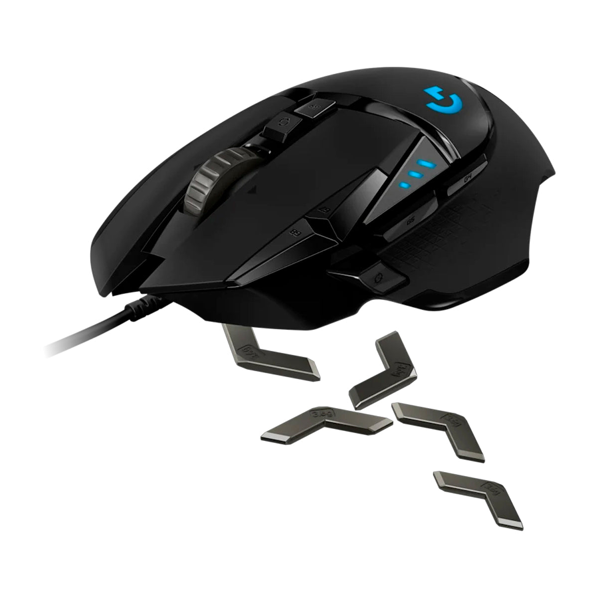 Logitech G502 HERO Mouse Gaming de Cable | RGB | Memoria Integrada | 25,600 DPI | Negro