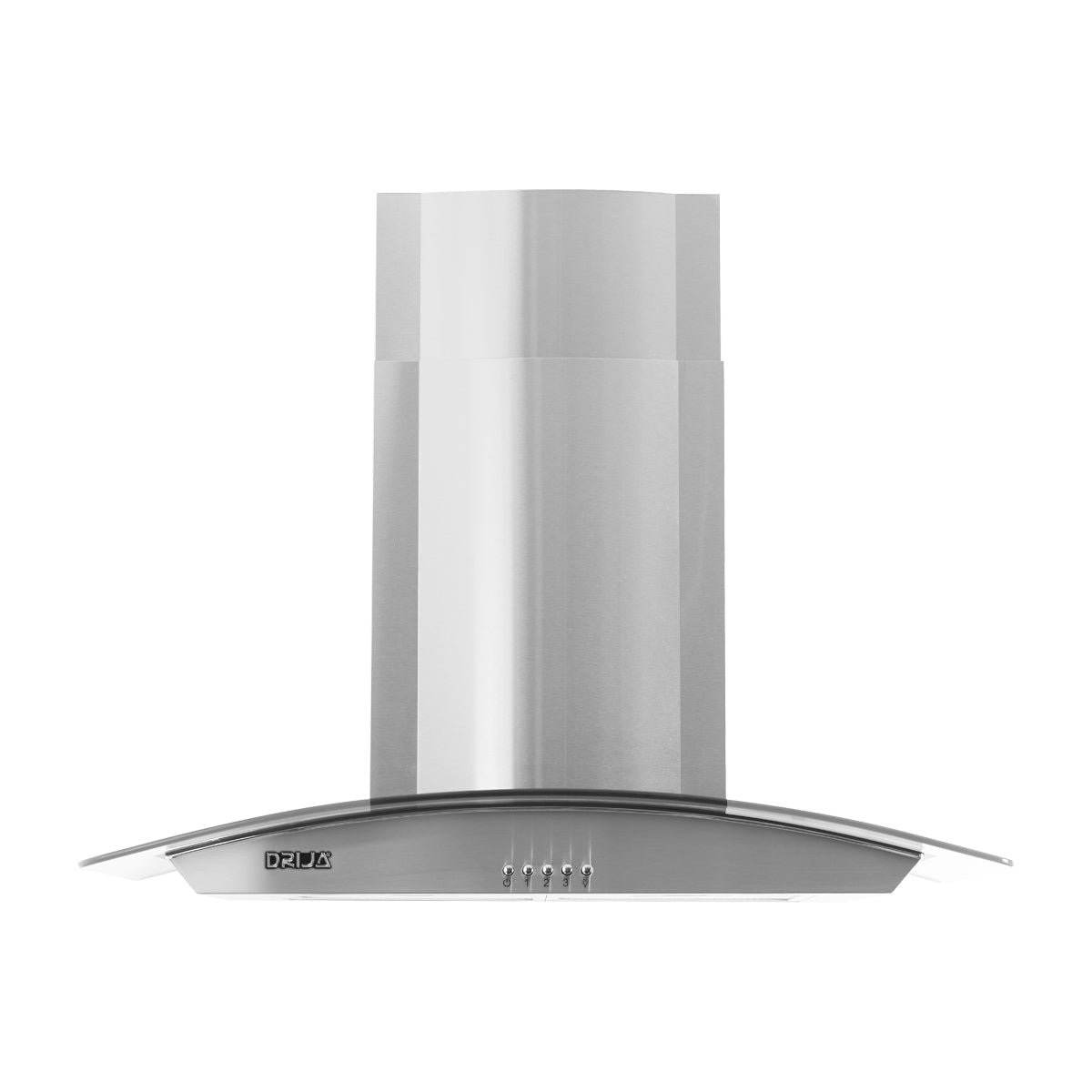 DRIJA Galaxy 90 Acero Extractor de Grasa | Tipo Chimenea | 3 Velocidades | 2 Filtros de Carbón | 2 Filtros de Aluminio | 500m3/H