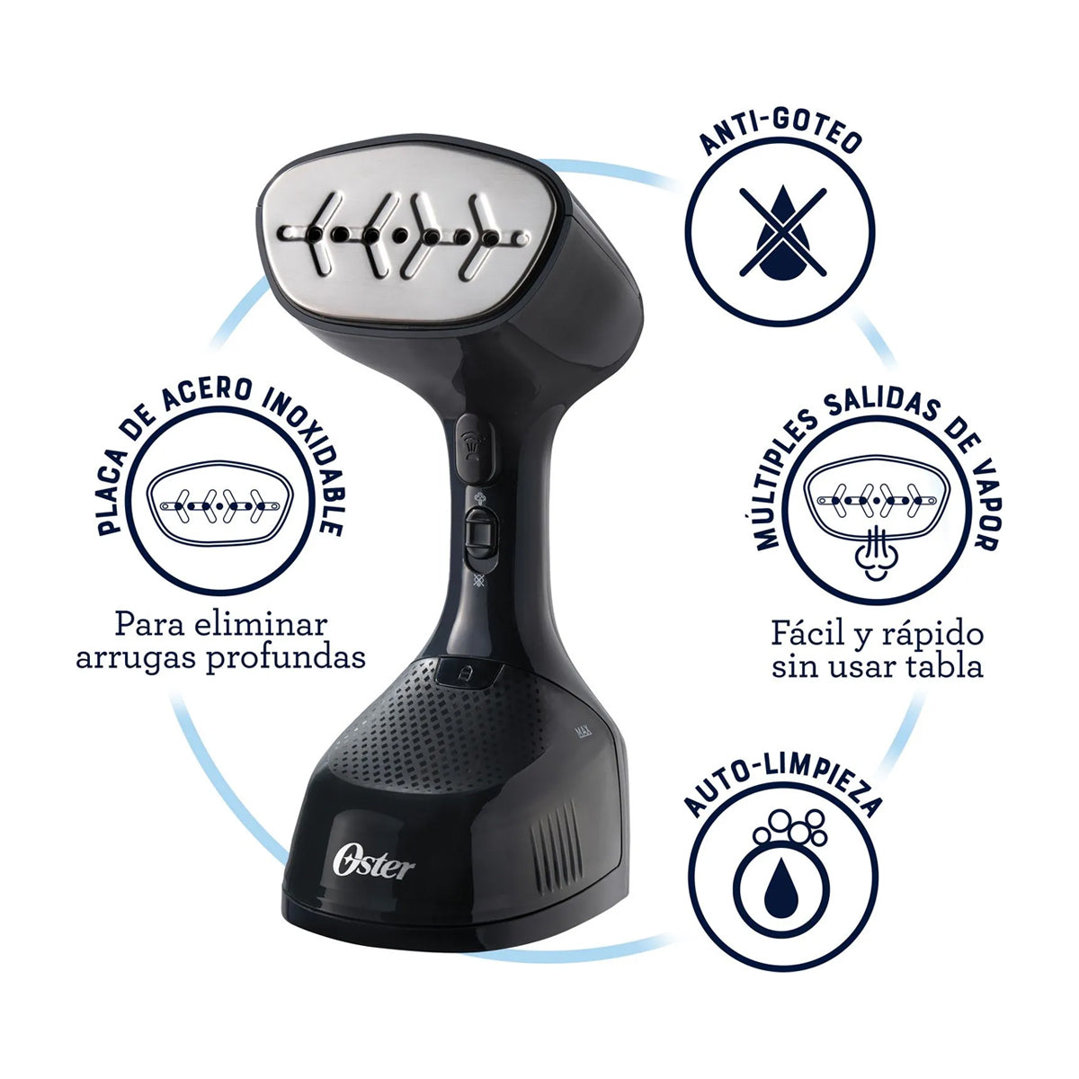 Oster GCSTES101 Vaporizador de Prendas | 15 Minutos de Vapor Continuos | Negro