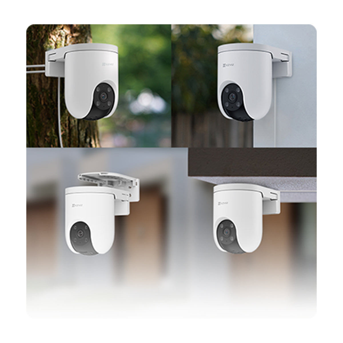EZVIZ H8C Pro 2K Cámara de Seguridad WiFi para Casa | 2K | Visión Panorámica 360° | Visión Nocturna a Color | Detección de Movimiento