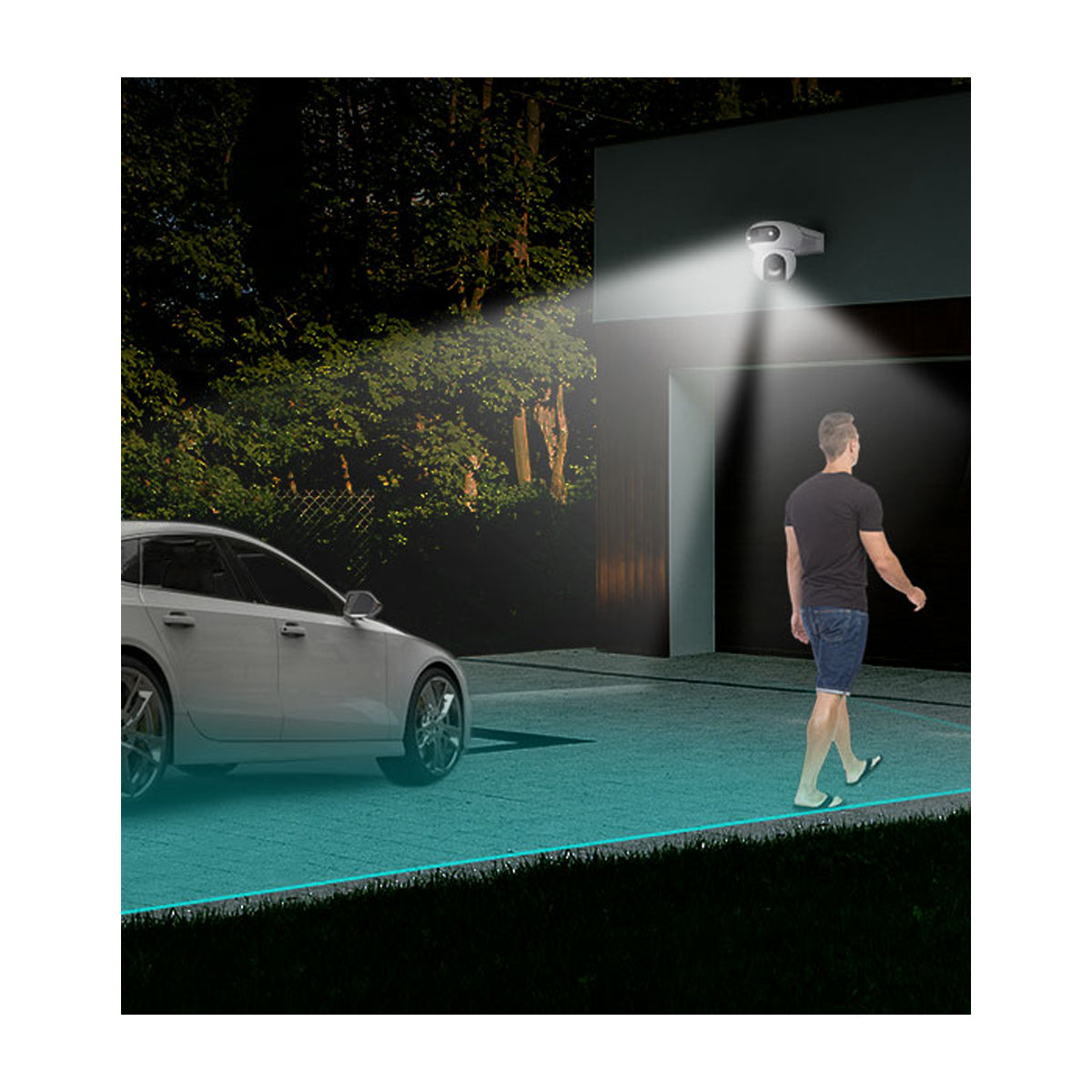 EZVIZ H90 Cámara de Seguridad WiFi para Casa | Dual 2K+ | Visión Panorámica 360º | Visión Nocturna a Color | Detección de Movimiento | Modo Patrulla