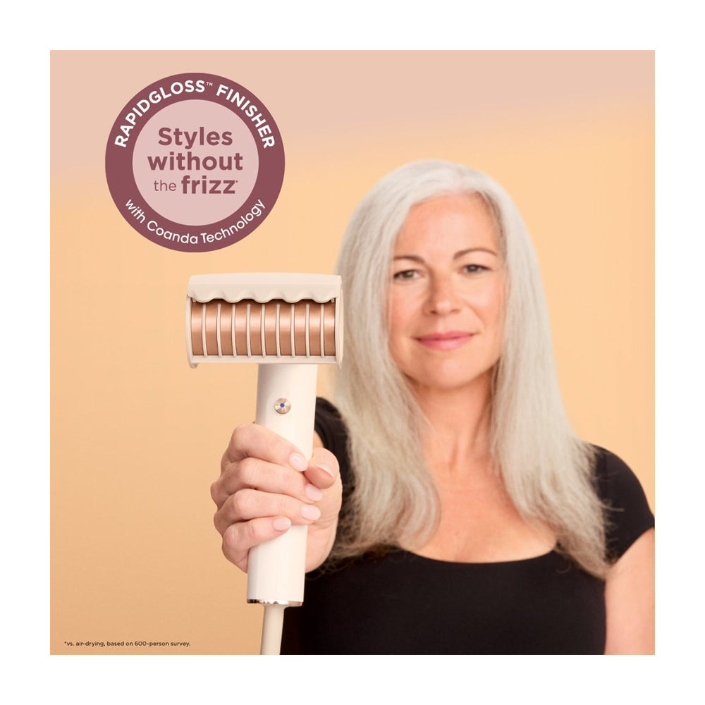 Shark SpeedStyle Secador de Cabello 3-en-1 | QuickSmooth | Straight & Wavy | Blanco