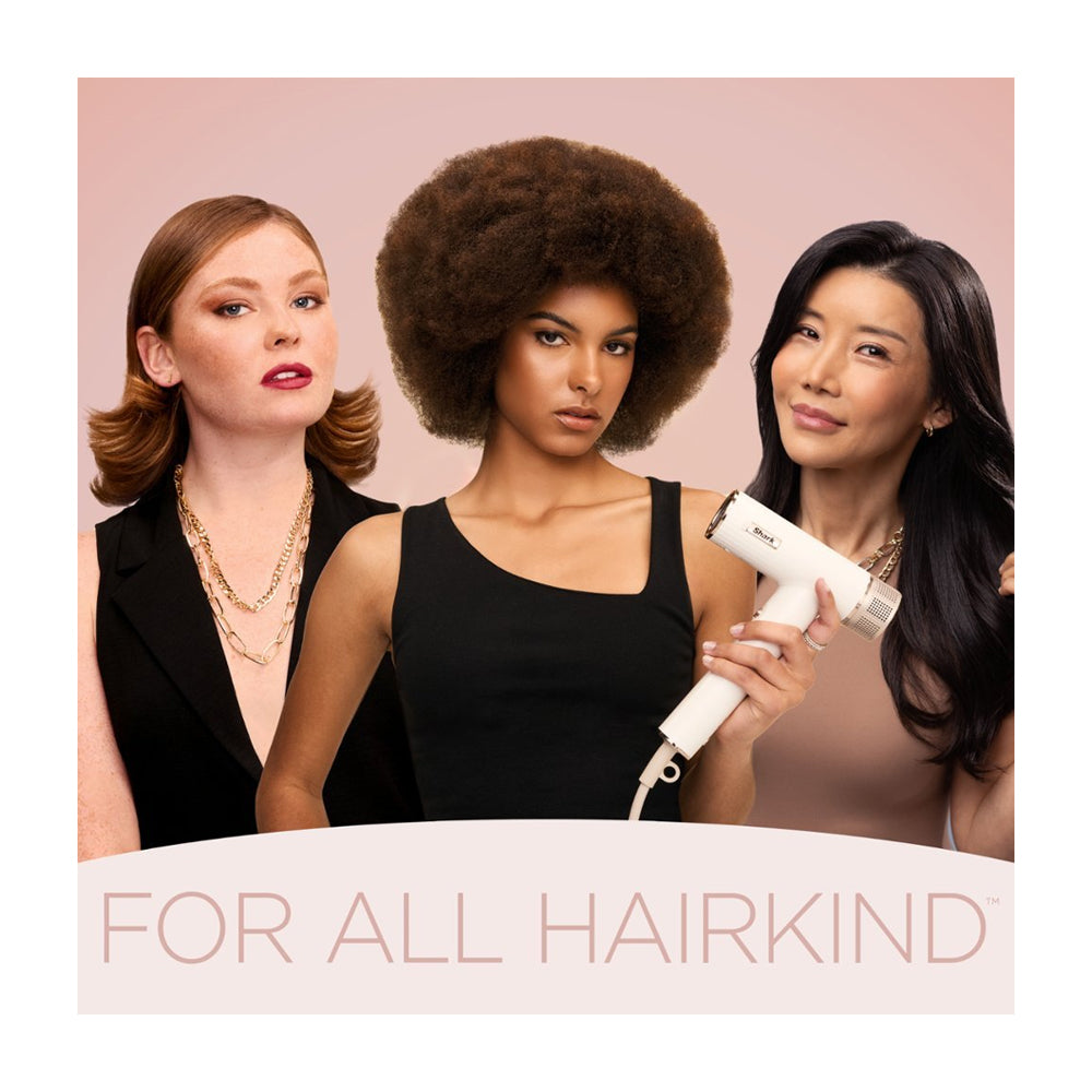 Shark SpeedStyle Secador de Cabello 3-en-1 | QuickSmooth | Straight & Wavy | Blanco