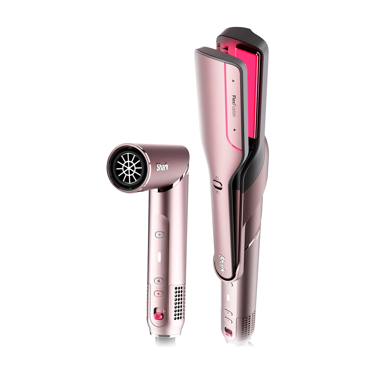 Shark FlexFusion Cepillo Secador 5-en-1 | Multi-Estilizador | Air Styler Straightener | Cosmic Blush
