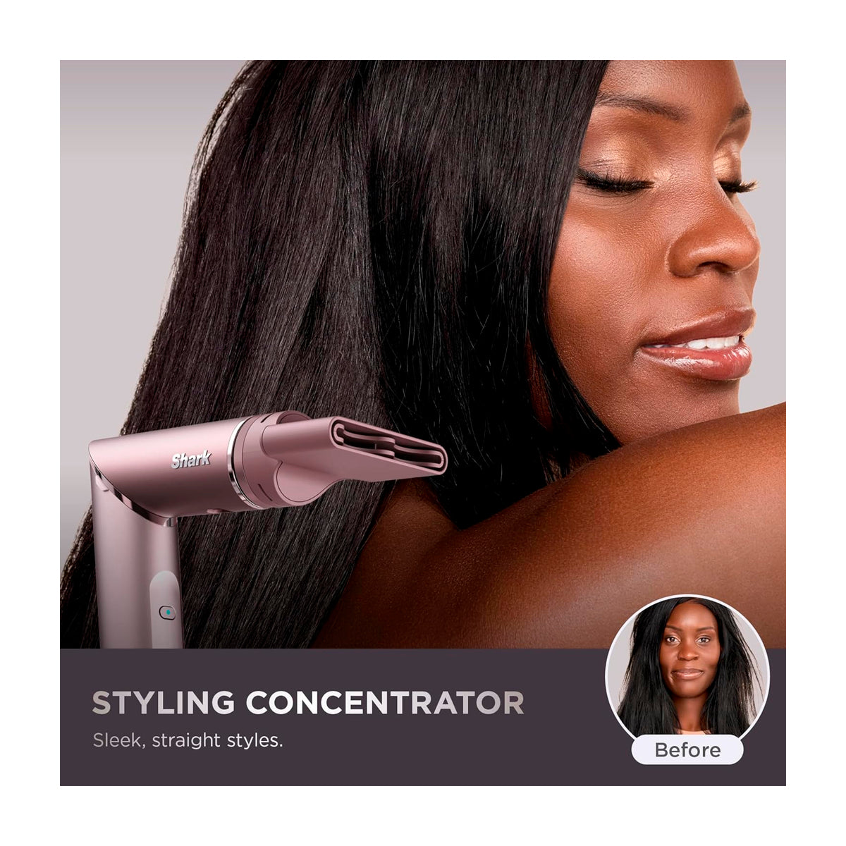 Shark FlexFusion Cepillo Secador 5-en-1 | Multi-Estilizador | Air Styler Straightener | Cosmic Blush