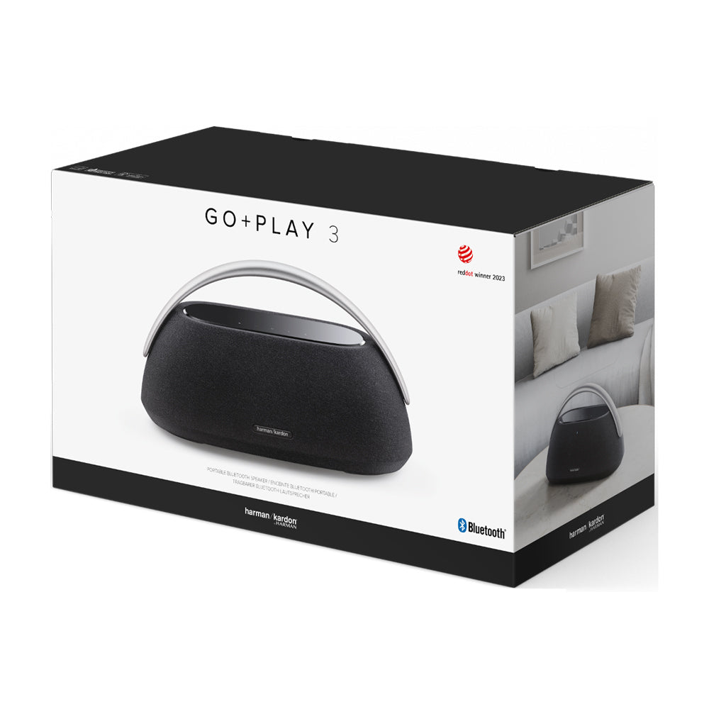 Harman Kardon Go + Play 3 Bocina Portátil Bluetooth | Superior Sound Performance | Diseño Signature | 8H | Negro