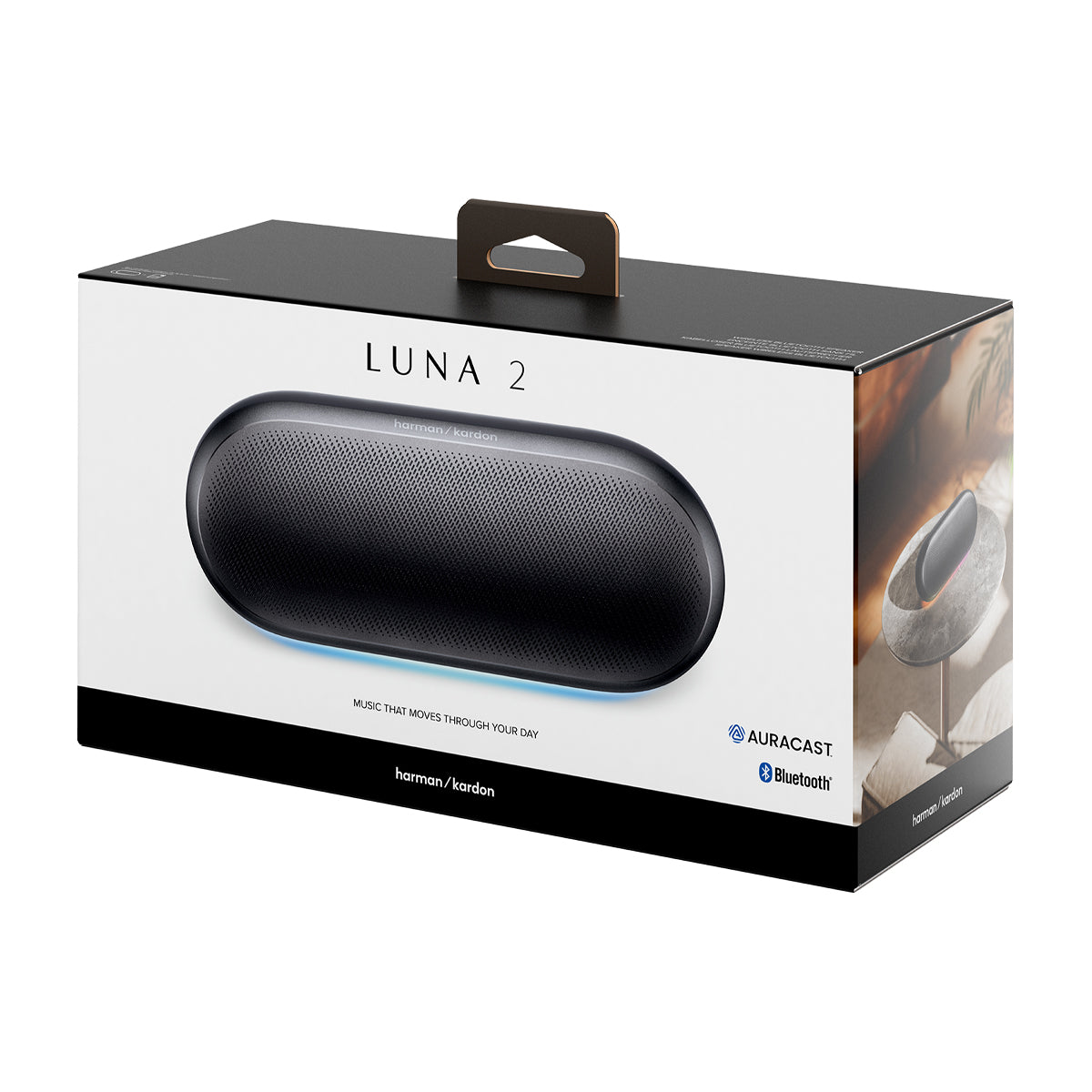 Harman Kardon Luna 2 Bocina Portátil Bluetooth | AI Sound Boost | IP67 | 12H | Negro