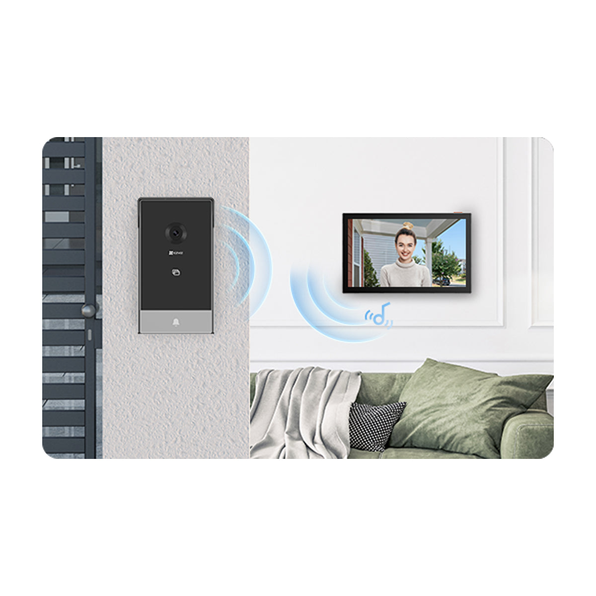 EZVIZ HP7 2K Intercomunicador Inteligente | 2K | Pantalla Táctil de 7" | Comunicación Bidireccional